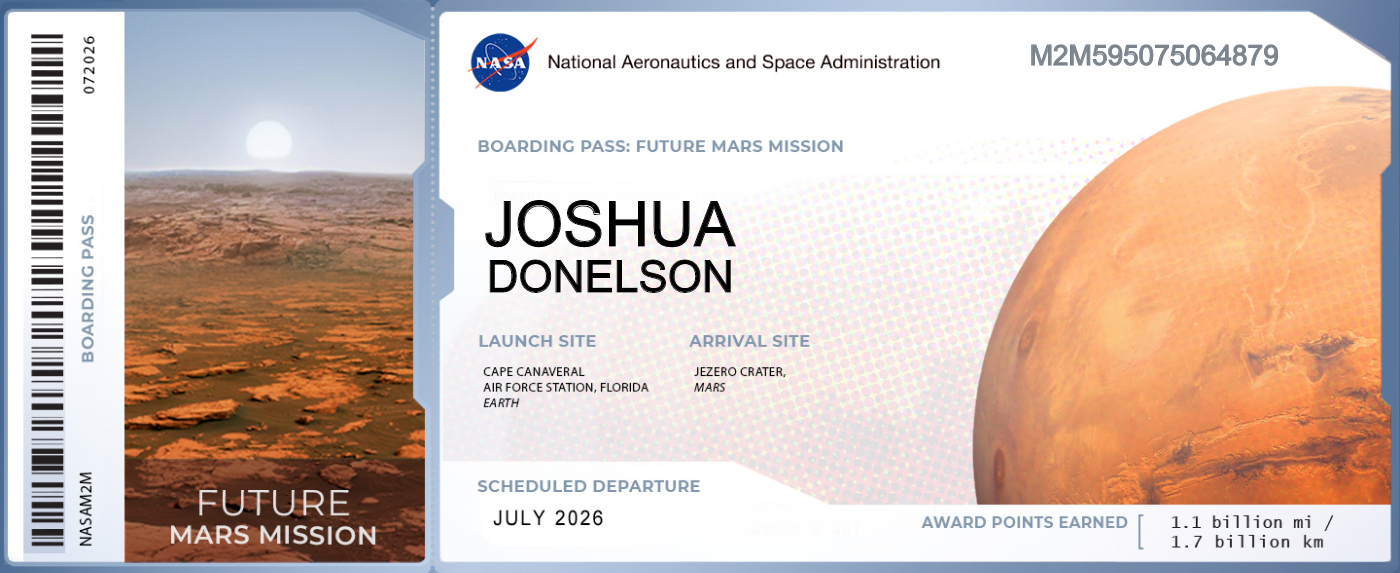 Mars Boarding Pass 2026